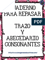 Cuaderno para Repasar Trazo y Abecedario Consonantes PDF