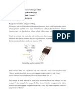 Artikel Rangkaian Transistor Sebagai SWITCHING