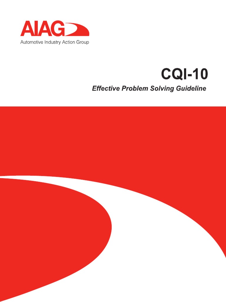 Effective Problem Solving Guideline CQI-10 PDF | PDF