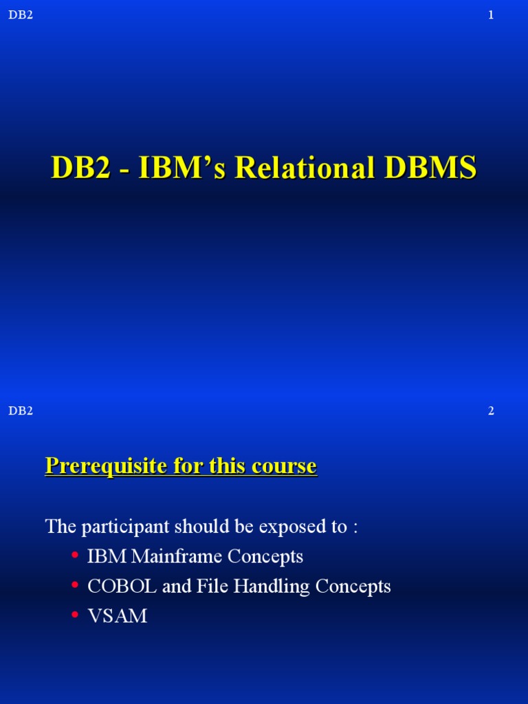 DB2 Relational Database Concepts Guide | PDF | Relational Database ...