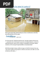 Blame Whom For What Sri Lanka Is