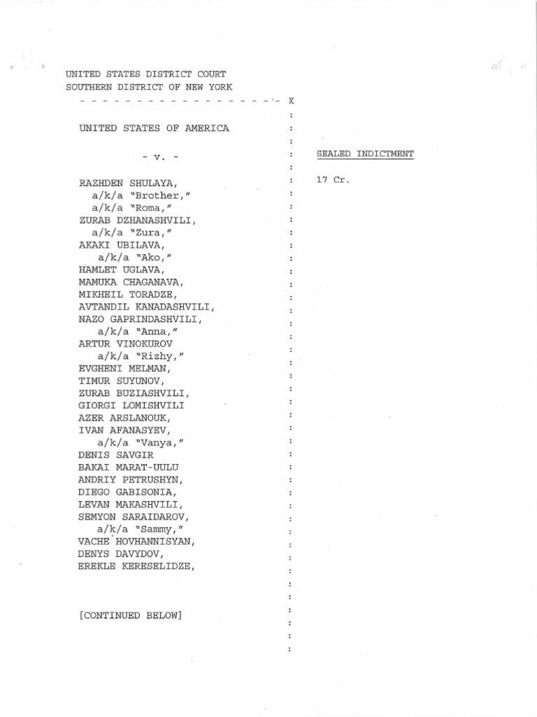 Image result for razhden shulaya indictment