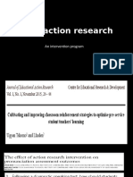 About Action Research: An Intervention Program