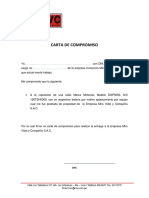 Carta de Compromiso