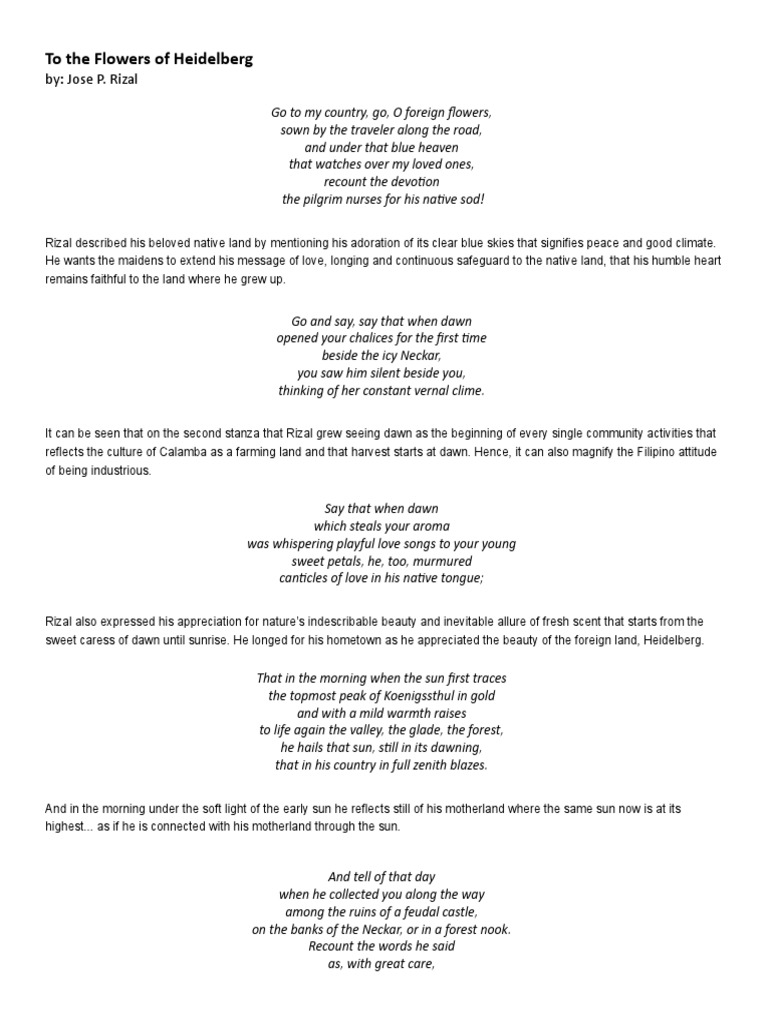 Flowers of Heidelberg