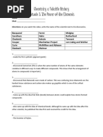 Chemistry A Volatile History Episode Three Handout