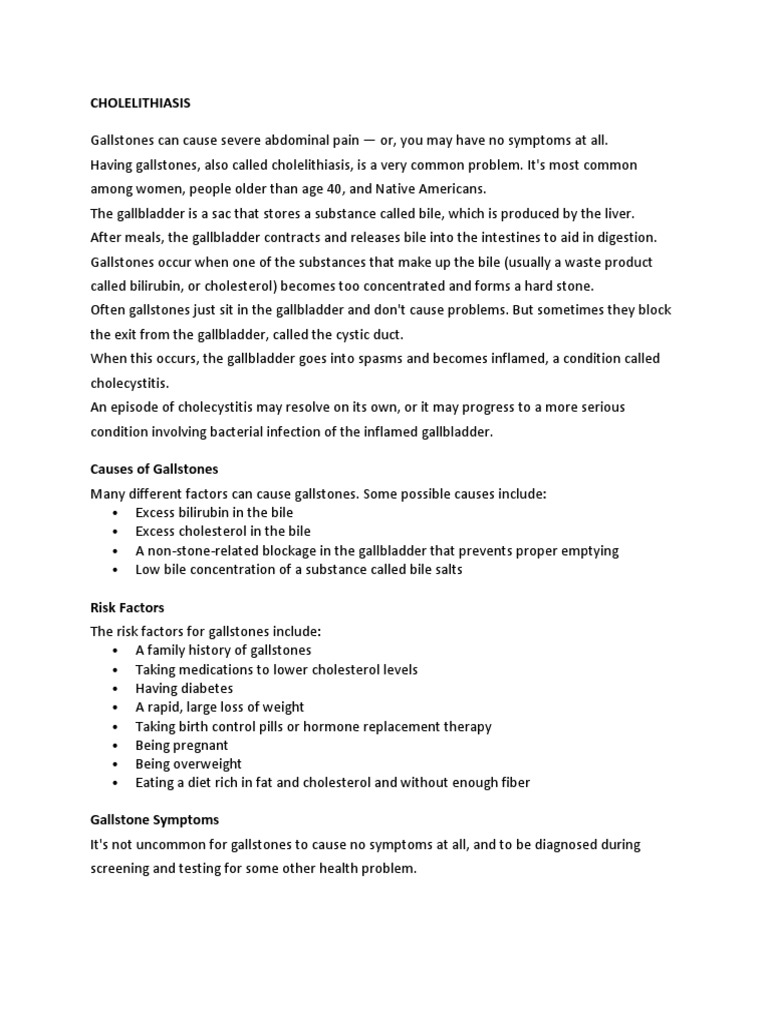 Cholecystectomy Nursing Care Plan | PDF | Gallbladder | Digestive System
