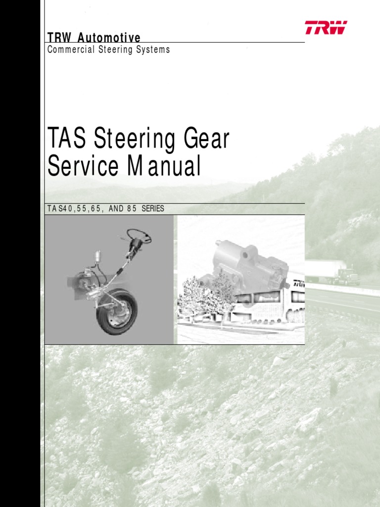 TRW Ross Steering Gears TAS40, TAS55, TAS65, TAS85 Service Manual-Parts ...