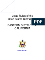 Eastern District Local Rules Effective 4-1-2017