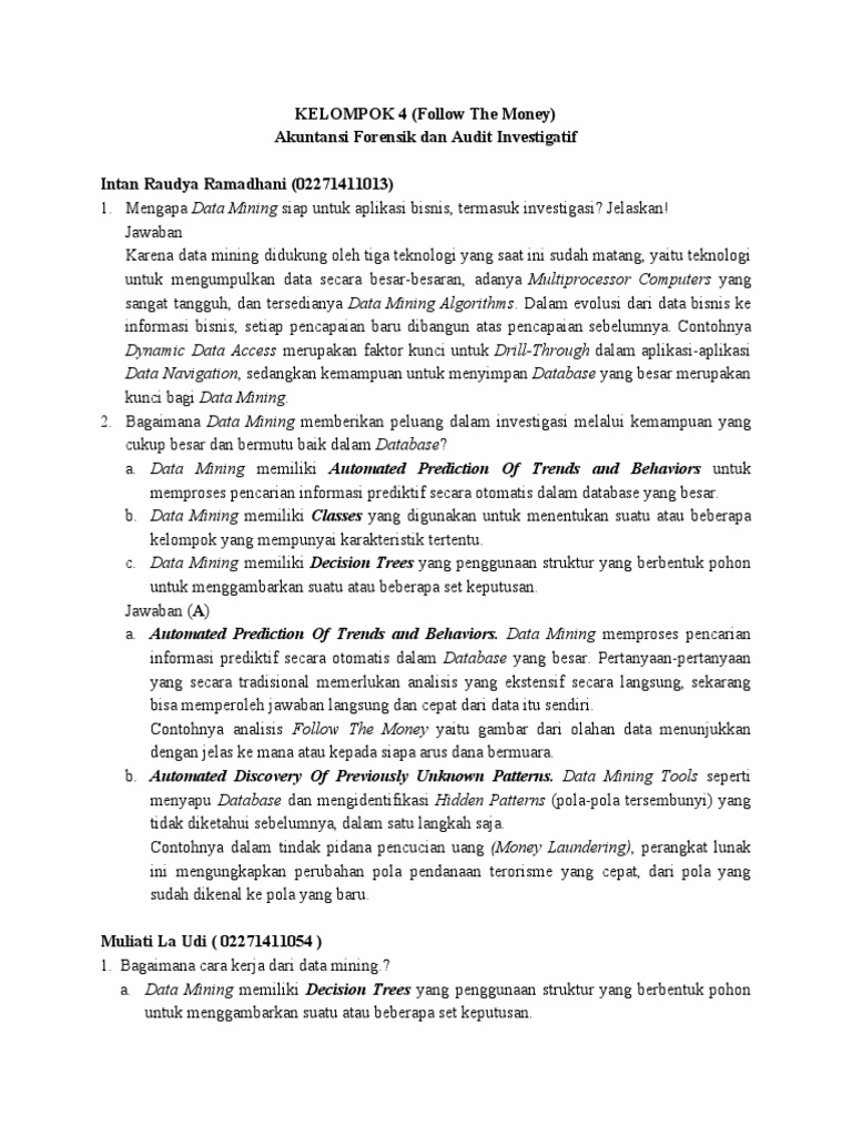 Pertanyaan Follow The Money