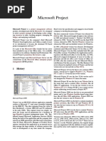 Microsoft Project Version History | PDF
