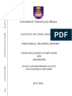 UITM Civil Engineering Student's Industrial Training Report at Damai Abadi(Johor) Facility Sdn Bhd