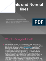 Tangents and Normal Lines