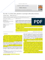 The Effect of Aviation Safety Education On Passenger Cabin Safety Awareness