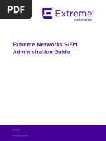 Extreme SIEM Admin Guide