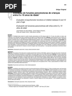 FUNÇÕES PSICOMOTORAS