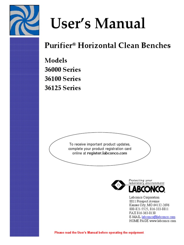Eq Manual LabconcoHCB Manual Vacuum Tube Filtration