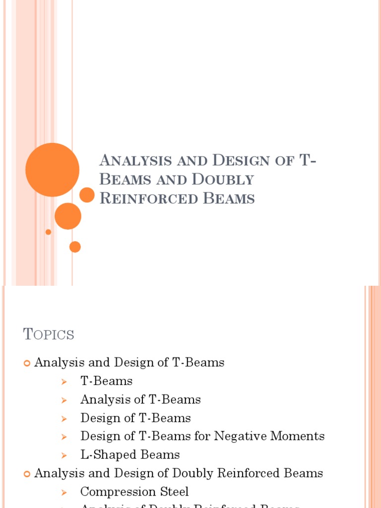 T-Beam and Doubly Reinforced Beam Design | PDF | Beam (Structure ...