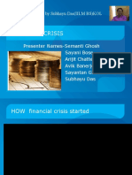 Financial Crisis: Project Designed by Subhayu Das (IILM BS) KOL