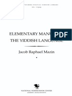Yiddish Jezik - Knjiga