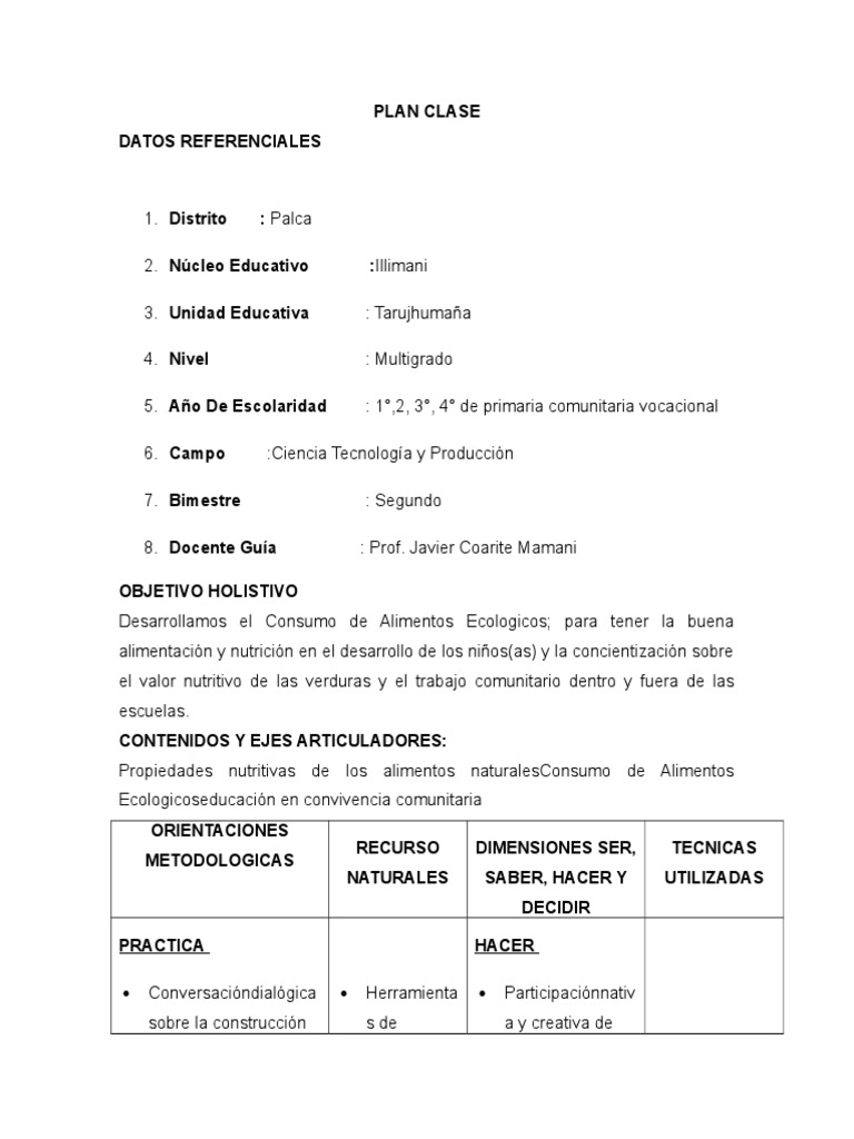 Planificación Multigrado: Cultivo de Hortalizas | PDF | Vegetales | Lechuga