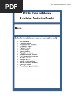 booklet