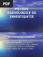 Metode Radiologice de Investigatie