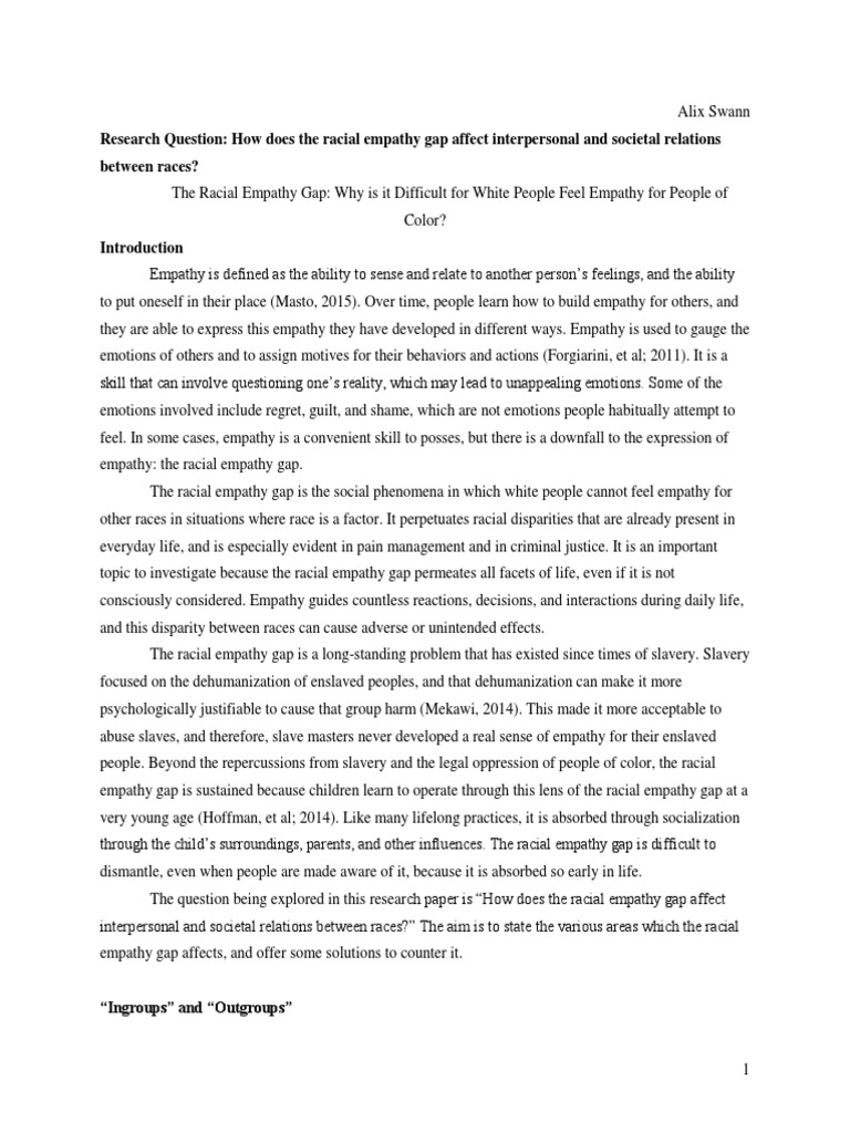 Essay on empathy for students picture