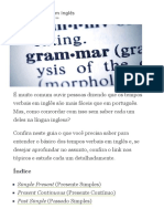 2 - Tempos Verbais em Inglês - English Experts