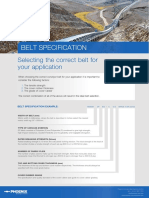 Belt Specification Guidline