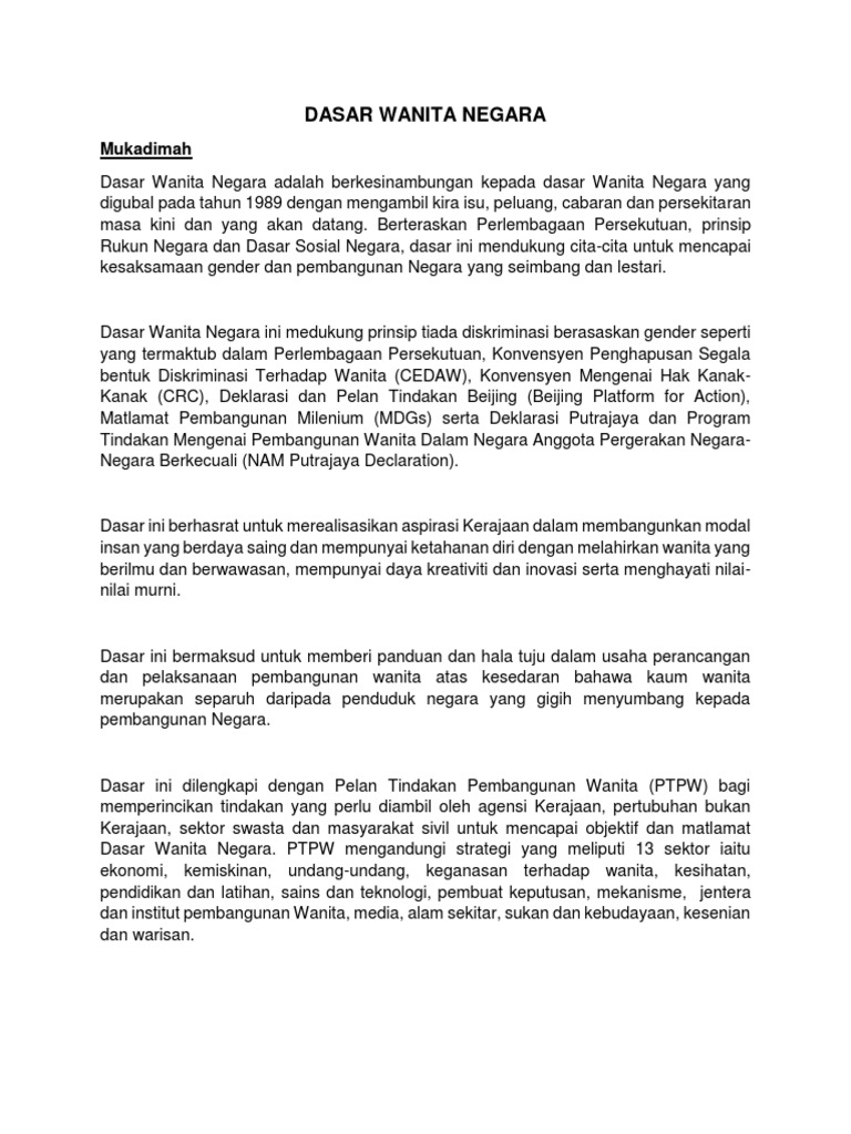 1 Dasar Wanita Negara Pdf