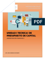 Unidad I Tecnica de Prsupuesto de Capital (1) Profe Ame