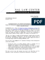 Progress On Criminalization of Homelessness and Fair Housing Undermined by Continued PDF