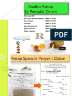 Analisis Resep SP - Penyakit Dalam