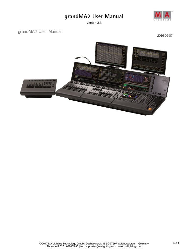 grandMA2 Grandma2 en v3.3 PDF | PDF