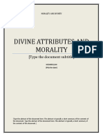 DivIne Morality and Evil