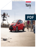 Catalogo Especificaciones Automovil Toyota Yaris 2015 L Le Se PDF