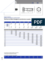 ISO 4014 tornillos métricos dimensiones