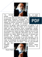 La Escuela Según Paulo Freire