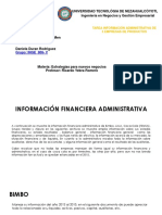  Informacion financiera administrativa de 5 empresas (productos=)