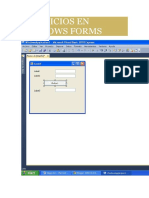 Ejercicios en Windows Forms