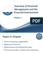 CH 01 - Overview of Financial Management and The Financial Environment