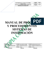 Manual Procesos Procedimientos Sistemas de Informacion