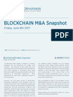 Blockchain M&A Snapshot - June 9th 2017