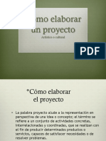 Como Elaborar Un Proyecto Artistico PDF