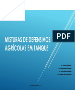 Misturas de Defensivos Agricolas em Tanque