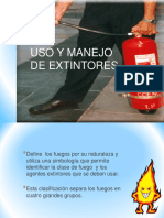 Uso y Manejo de Extintores