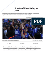 La fiesta de la U se tomó Plaza Italia y se vivió en todo Chile _ Publimetro Chile