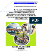 Informe Convenio Municipalidad - Red San Martin 2016 100%