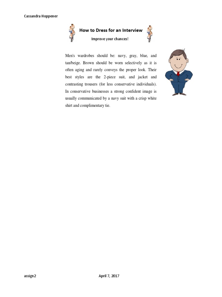 Interview Dress Code Tips | PDF